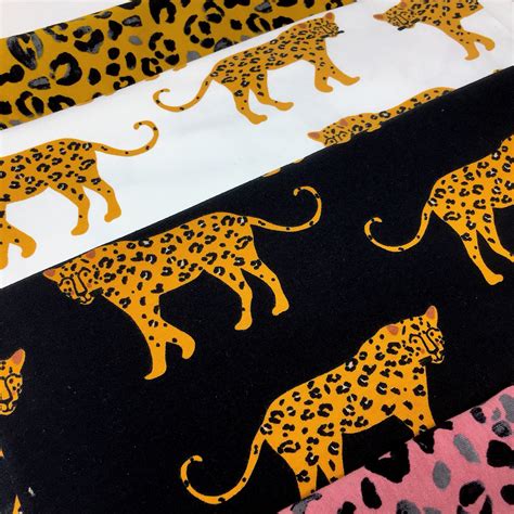 lepoard metallic cotton fabric|Metallic Animal Print Fabric .